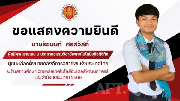 การเลือกตั้งนายกองค์การนักวิชาชีพในอนาคตแห่งประเทศไทย วิทยาลัยเทคโนโลยีอินเตอร์พัฒนศาสตร์